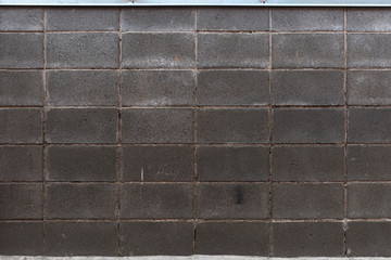 Masonry wall made of gray rectangular stone