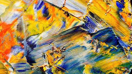 Colorful abstract background wallpaper. Modern motif visual art.  Mixtures of oil paint. Trendy...