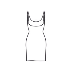 Slip dress icon. Vector Illustration