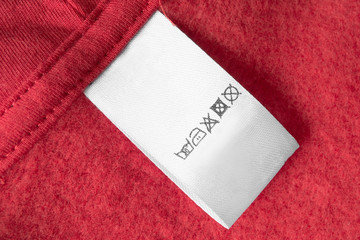 Care clothes label