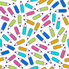 Pencil Doodle Seamless Pattern-03