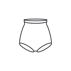 Woman short icon. Panties symbol modern, simple, vector, icon for website design, mobile app, ui. Vector Illustration