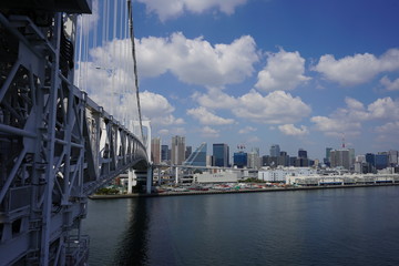 Obraz premium 東京 お台場 ビル群 海辺 東京湾