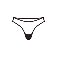 Dipped thong icon. Feminine underwear symbol modern, simple, vector, icon for website design, mobile app, ui. Vector Illustration