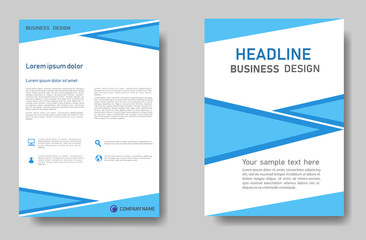 Obraz premium Vector design template for brochure, magazine, annual report, poster.