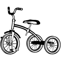 Old Tricycle vector