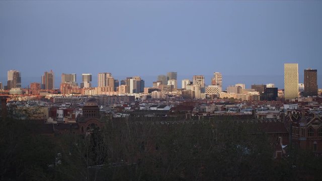 Atardecer en Barcelona