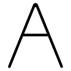 A Letter | Text | Font | Manual | Icon