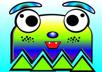 cartoon character illustration view