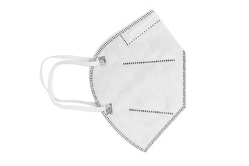 Disposable mask with earloop, FFP2 with N95 / KN95 protection. Face mask for protecting yourself and others from Covid-19. Without breathing valve, protection against the spread of infections