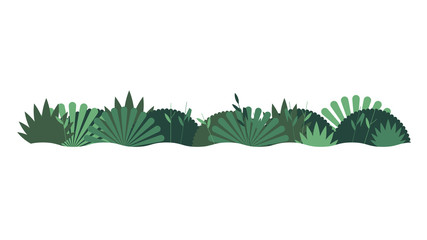 Fototapeta premium Vector jungle thickets. Decorative element for decoration of posters, postcards, offers and events.