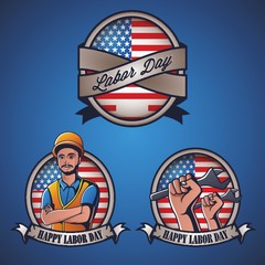 Labor day label
