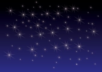 Fototapeta na wymiar twinkling stars background