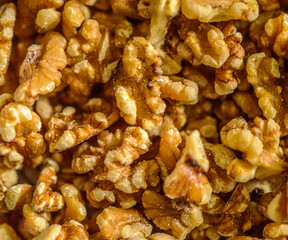 Display Fully Covered With California Peeled Nuts.