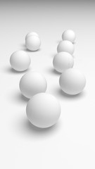 White abstract background. Lowpoly backdrop. Crumpled paper. 3D illustration