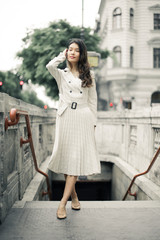 Young woman in the city