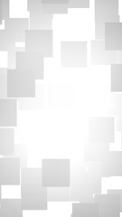 White abstract background. Misty backdrop with grey squares. 3D illustration