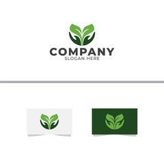 Save Nature Logo Design Vector Template