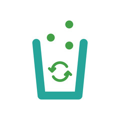 recycle bins flat icon