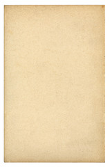 Vintage paper background isolated - clipping path included