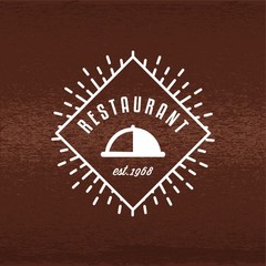 A restaurant label illustration.