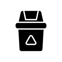 recycle bins glyph icon