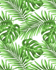 Fototapeta na wymiar A sophisticated and exotic tropical pattern.vector design