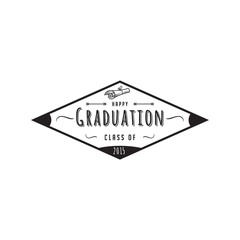 A graduation label illustration.