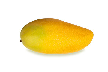 Fresh mango isolated white background.