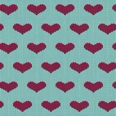 A seamless hearts background illustration.