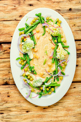 Hummus with vegetables