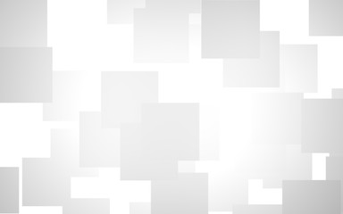 White abstract background. Misty backdrop with grey squares. 3D illustration