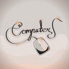 A computer mouse illustration.