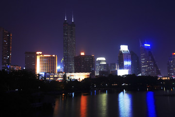Fototapeta na wymiar Shenzhen Li Zhi Park, night