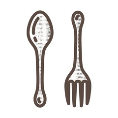 Fork and spoon