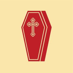 Obraz premium coffin with cross