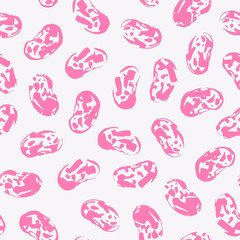 Hand drawn kidney beens seamless pattern