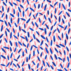 Vector set of seeds seamless pattern, rice texture