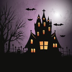 Fototapeta na wymiar A halloween background illustration.