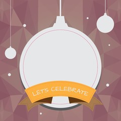 Fototapeta premium christmas balls frame