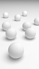 White abstract background. Lowpoly backdrop. Crumpled paper. 3D illustration