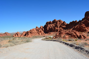 Naklejka premium Wüstenstraße - Valley of Fire