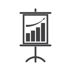 Inclined bar graph on projector board