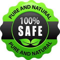 Green rubber stamp with text 100 percent Organic natural product with stars isolated on white background - Vector illustration.