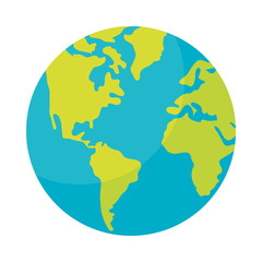 world planet earth isolated icon
