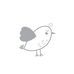 A simple bird illustration.
