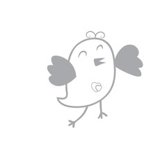 A simple bird illustration.