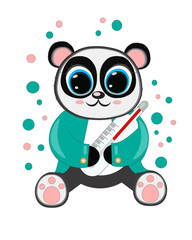 vector cute cartoon panda © Yana
