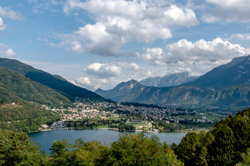 Naklejka na ściany i meble Lago di Levico Valsugana Trento Alto-Adige