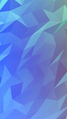 Abstract triangle geometrical blue background. Geometric origami style with gradient. 3D illustration
